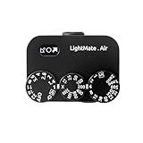 LightMate AirPro Light Meter Photography, 35° Wide-Angle Reflective Digital Exposure Meter, Rechargeable 20H Battery Life, 3 Dials Retro Exposure Indicator, for Leica & Other Film Cameras, Black Metal