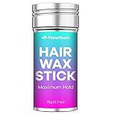 StyleShark Non-Greasy Hair Wax Stick for Styling Flyaways and Frizz - 2.7 oz Wax for Edge Control on Wigs and Hair