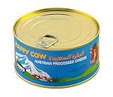 Happy Cow Halal Austrian Processed Cheese 12 OZ (340g) Easy Open Can, Rich Cheddar Flavor, Long Shelf Life, Perfect for Cooking, Snacking,Camping