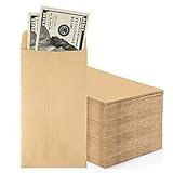 ACKO #7 Coin Money Envelopes for Cash 3 1/2 x 6 1/2 Small Envelope with Gummed Flap for Cash budgeting, gift or Money Saving, Brown Kraft Envelopes 500 Pack