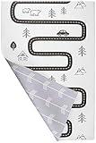 Baby Care Play Mat (Medium, Nordic Trails - Morning Fog Arrows) 73’’ x 49’’ Original One-Piece Reversible Rollable Waterproof Play Mat for Infants, Babies, Toddler, and Kids