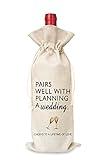 Wine Bag Wedding Gift for Mr and Mrs - Engagement Gift J14