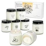 8 Pack Candles for Home Scented, Aromatherapy Candles Gifts Set for Women, Natural Soy Wax Jar Candles Set, Stocking Stuffers for Women and Birthday, Valentine's Day, Christmas Gifts