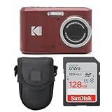 Kodak PIXPRO FZ45 Digital Camera + Point & Shoot Camera Case + Sandisk 128GB SDXC Memory Card…