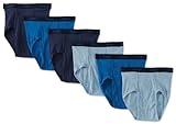 Hanes Ultimate Men's 6-Pack Classics Full-Cut Brief, Assorted, Large