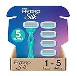 Schick Hydro Silk Ultra Sensitive Razor for Women | Womens Razor for Sensitive Skin, 5 Blade Razors for Women, Womens Razors for Shaving, Includes 1 Handle & 5 Refills