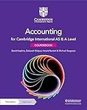 Cambridge International AS & A Level Accounting Coursebook with Digital Access (2 Years)