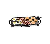 Presto 07061 22-inch Electric Griddle With Removable Handles, Black, 22-inch