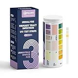 HealCare Urinary Tract Infection UTI Test Strips, Home Urine Testing Kit for 3 Parameters Including Leukocytes, Nitrite and pH, 100 Count