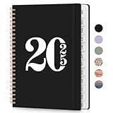 2025 Planner Weekly and Monthly, Jan 2025 to Dec 2025, Hardcover 2025 Calendar Planner Book with Tabs & Inner Pocket, Office Home School Supplies for Women & Men - A5 (6.3" x 8.5"), Spiral Bound, Black