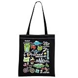 MNIGIU Portland Tote - Oregon State Gift, Travel Gift, Portland Souvenir (Black)