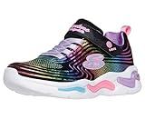 Skechers Kids Kids Wavy Beams Sneaker, Black/Multi, 10 US Unisex Toddler