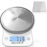 INEVIFIT Bathroom Scale & Digital Kitchen Scale Fitness Bundle, Complete Body Composition and Nutrition Tracking Solution with Batteries Included