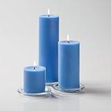 Richland® Light Blue Pillar Candles Set of 3