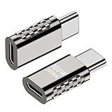 JORINDO 2 pcs Type-C to C Adapter，USB-C Male to Female Supports 20Gbps 4K/8K Audio and Video，100W Power convertor Extender for Laptop Charging, Mobile Phone, Tablet Data Transmission (Straight)