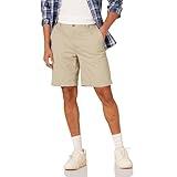 Amazon Essentials Men's Classic-Fit 9" Chino Short, Khaki Brown, 34