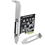 LinksTek 1-Port PCI Express Parallel Card for Printers, IEEE 1284 Standard DB25 LPT PCIE Parallel Port, Supports IEEE 1284 SPP, Nibble, Byte and ECP Mode, PCIE DB25 Parallel Port Card (PCIE-PA1)