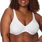 Playtex Women's Dreamwire Ultra-Soft No-Poke Underwire, Smooth Lace Bra, 4-Way Support, White