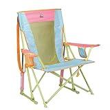 GCI Outdoor Comfort Pro Rocker Camping Chair | Portable Folding Rocking Chair with Durable Armrests & Drink Holder — Sweet Tea