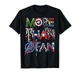 Marvel More Than A Fan Character Letter Text Word Stack T-Shirt