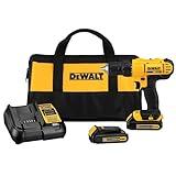 DEWALT 20V Max Cordless Drill/Driver Kit, 2 Batteries and Charger Included (DCD771C2)