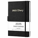 2025 Diary - 2025 Daily Planner, January 2025-December 2025, Appointment Book 2025, Daily Planner with Tabs, Pen Loop, Bookmarks, Inner Pocket, 5.75" x 8.25",