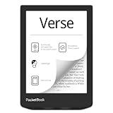 PocketBook Verse E-Readers | Eye-Friendly 6'' E-Ink Carta™ HD Touchscreen | Adjustable SMARTlight | Up to 1 Month of Battery Life | WiFi & Memory Card Slot | E-Book Reader in Misty Grey