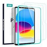 ESR 2 Pack Screen Protector for iPad 10th Generation 10.9 Inch (2022), Ultra-Hard Tempered Glass Film Guard with Alignment Frame, Anti-Scratch, Bubble Free, HD Clarity, Face ID Compatible