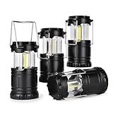 Lantern Collapsible Camping Light, Battery Operated Lanterns LED Super Bright for Power Outages Indoor Emergency Outdoor Camping Hiking Kit (COB-4)