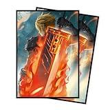 MTG Card Sleeves(Fantasy) Magic The Gathering Card Sleeves Art Sleeve Deck Protector, Clear Front & Matte Back, Smooth Shuffle