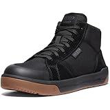 KEEN Utility Men's Kenton Mid Top Composite Toe Breathable Work Sneakers, Black/Gum, 9.5