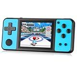 TEBIYOU 32 Bit Handheld Games for Kids Built-in 139 Video Games, 3.0" IPS Screen Rechargeable Travel Toys for Ages 4-13, Mini Electronic Gaming Player Xmas Birthday Gifts for Boys Girls (Blue)