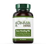 Certified Organic Bone Mending Pills by Dimmak Herbs, Bone Fracture Healing Supplement, Bone Strengthening Pills, Chinese Medicine Herbs - 100 caps 500mg