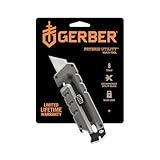 Gerber Gear Prybrid Multi Tool Utility Pocket Knife - Utility EDC Razor Knife with Retractable Blade and Pry Bar - Grey