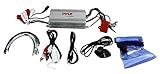 Pyle 400W 4-Channel Hydra Marine Micro Amplifier - Waterproof - RCA Input - 3.5mm Jack - MP3 - Soft Turn On/Off - Volume Gain Level Remote Control - Power Protection - PLMRMP3A