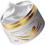 Vitamins Keratin Hair Mask Deep Conditioner - Biotin Collagen Protein & Castor Oil Repair for Dry Damaged or Color Treated Hair - Conditioning Treatment for Curly or Straight Thin Fine Hair