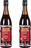 Soeos Shaoxing Cooking Wine, Shaoxing Rice Wine, Chinese Cooking Wine, Rice Cooking Wine, Shaoxing Wine Chinese Cooking Wine, Shao Hsing Rice Wine, 21.64 fl oz (640 ml), 2 Packs, Regular Cooking Wine
