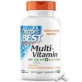 Doctor's Best Multi-Vitamin, Formulation Fully Optimized for Absorption, Multivitamin with Minerals, Vitamins, Antioxidants, Non-GMO, Vegan, Gluten Free, 90 Veggie Caps