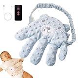 Baby Soothing Palm, Baby Patter for Sleep, Baby Startle Prevention Hand Glove Electric Baby Hand Pillow Red Bean Filling Cute Baby Soothing Palm for Newborns Baby Girl Baby Boy (Blue Bear)