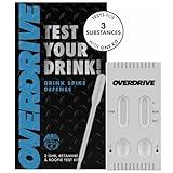 Drink Spike Test Kit, 2 Pack, Detects 3 Drugs - GHB, KETA, and Roofies in Minutes, 99% Accurate, Safe & Easy to Use, 5 Minute Results, Drink Spiking Test by Overdrive Defense