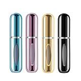 Yamadura Mini Refillable Perfume Portable Atomizer Bottle Refillable Perfume Spray, Refill Pump Case for Traveling and Outgoing (5ml, 4 Pack) 4