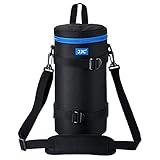 JJC Deluxe Large Camera Lens Pouch Carrying Case for Sigma 150-600mm f/5-6.3 DG OS HSM | C, Tamron SP 150-600mm f/5-6.3 Di VC USD G2, RF 800mm f/11 IS STM, JBL Xtreme and lenses below 4.9 x 11.4''