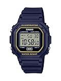 Casio F108WH Series | Men's Digital Watch | Illuminator | Blue | Water Resistant | LED Light | Daily Alarm | 1/100 SEC Stopwatch | 3 Hands (HR, Min, SEC) | Date/Day Display | Daily Alarm | 7 Yr Batt
