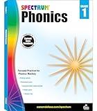 Spectrum Grade 1 Phonics Workbook, Sight Words Vocabulary, Vowels, Ending Sounds, Spelling, Grammar, and More, Language Arts Classroom or Homeschool Curriculum
