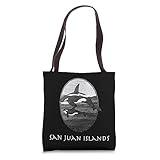 San Juan Islands Orca Whales Pacific Northwest PNW Souvenir Tote Bag