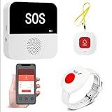Life Alert Caregiver Pager - No Monthly Fee! WiFi Emergency Alert System for Seniors, Elderly, Disabled - Easy Setup, Loud Alarm, 24/7 Peace of Mind