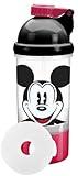 Planet Zak! Good to Go Mickey Mouse Snack and Sip Canteen with Removable Ice Pack, 15-Ounce Beverage Holder, 5-Ounce Snack Holder