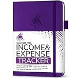 Clever Fox Income & Expense Tracker – Accounting & Bookkeeping Ledger Book for Small Business – 1-Year Record Notebook, A5 (Purple)