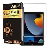 Ailun Screen Protector for iPad 9th 8th 7th Generation (10.2 Inch, iPad 9/8/7, 2021&2020&2019) Tempered Glass/Apple Pencil Compatible [2 Pack]