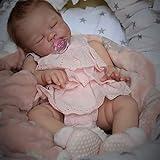 WOOROY Realistic Reborn Baby Dolls August - 20 Inch Lifelike Newborn Sleeping Baby Dolls Girl Handmade Real Life Baby Dolls Reborn Toddler with Soft Weighted Cloth Body Gift Toys for Kids Age 3+